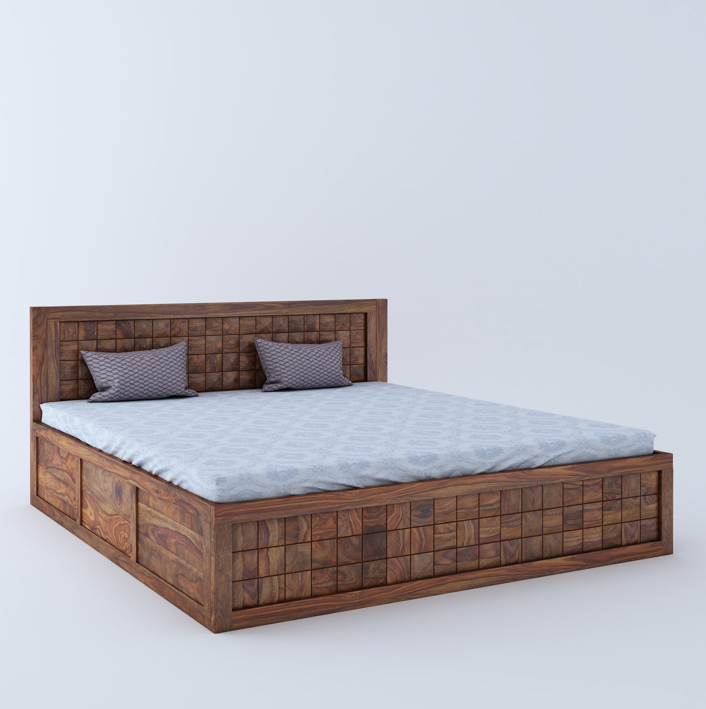 Pinerra King Front Drawer Storage Bed