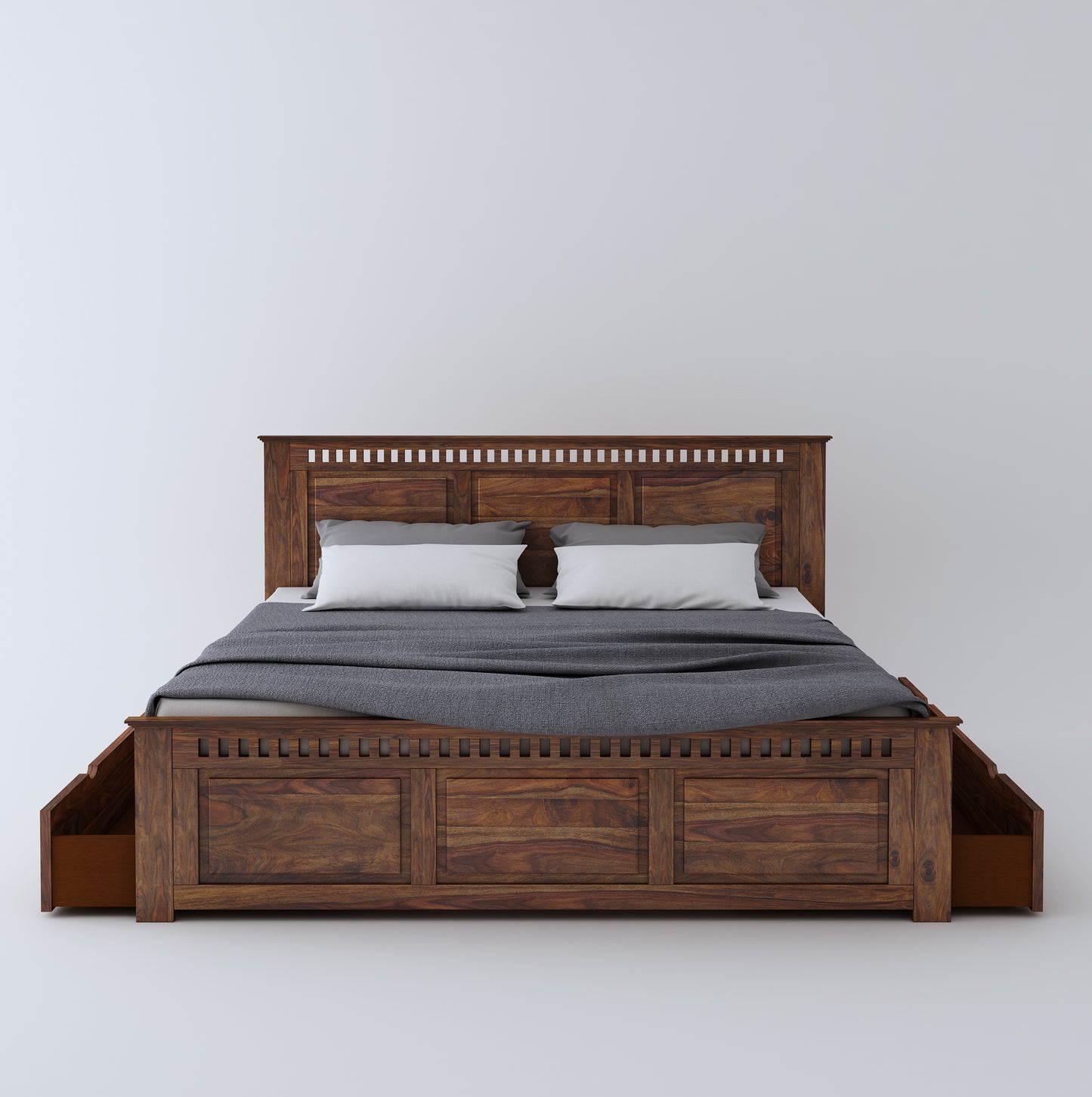 Vintara King Side Drawer Storage Bed