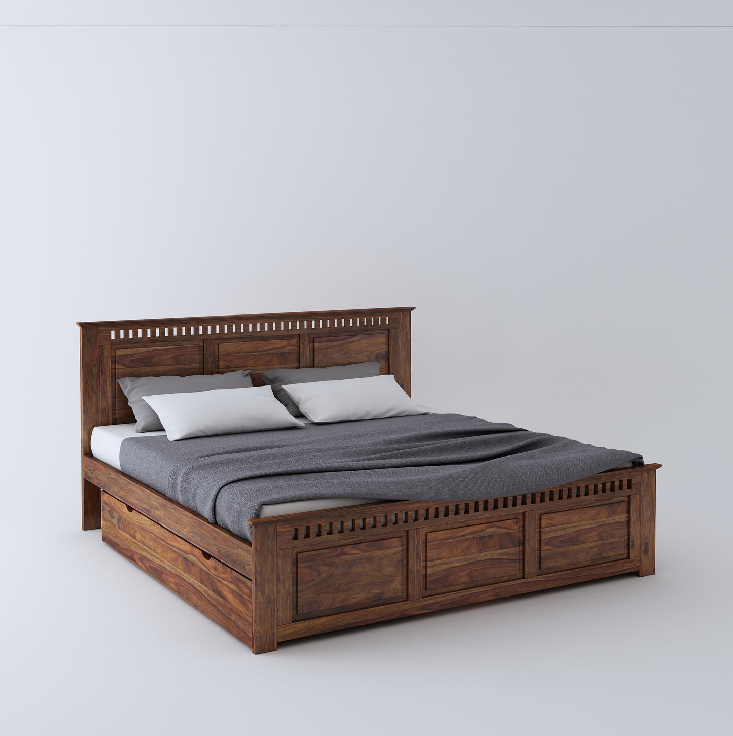 Vintara King Side Drawer Storage Bed