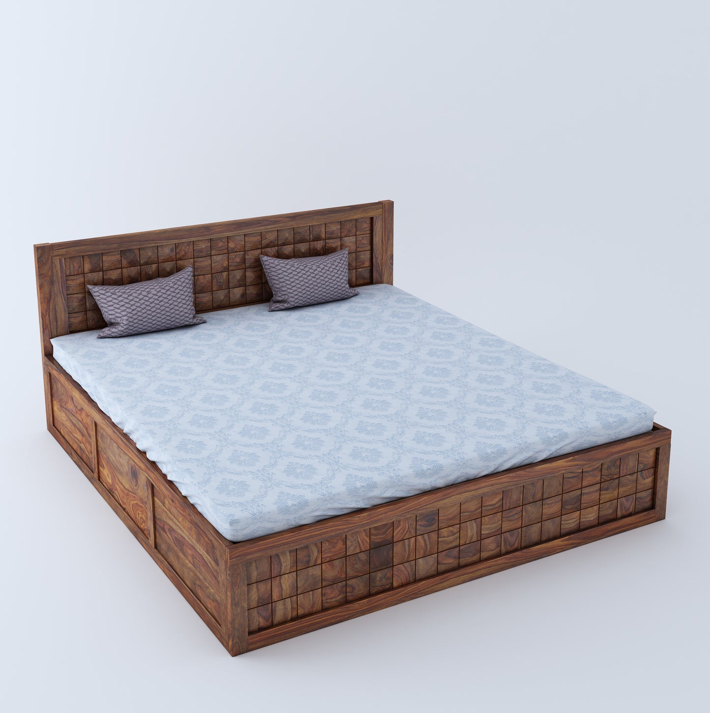 Pinerra Queen Front Drawer Storage Bed