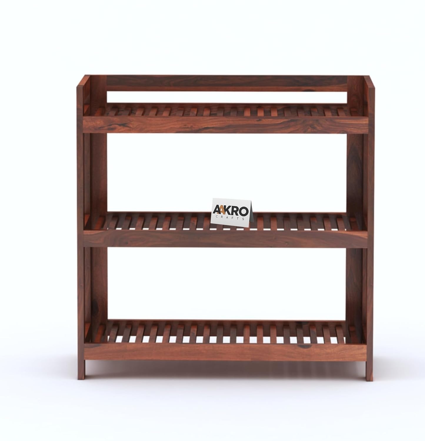 Sheesham Wood Shoe Rack, Multipurpose Rack - 1 Year Warranty