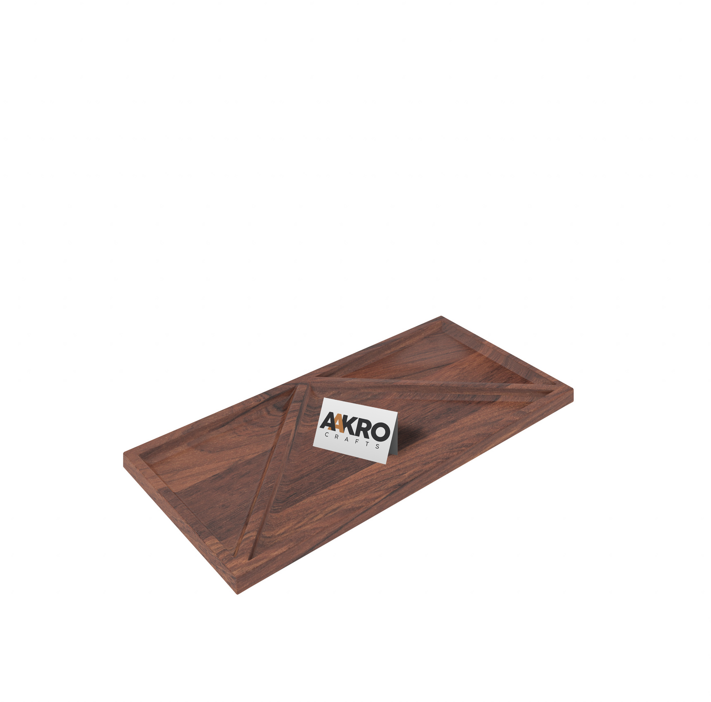 Hela Rectangle Wooded Tray, Serve Tea, Coffee, Wine, Classic Wooden Decorative Tray