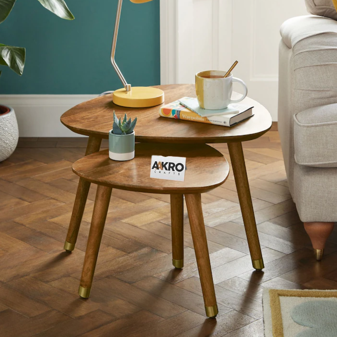 Racksy Solid Wood Nest of 2 Coffee Table