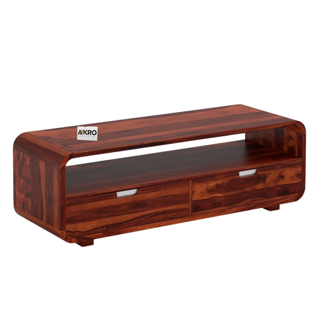 Artzon Sheesham Wood Media Unit For Living Room Furniture