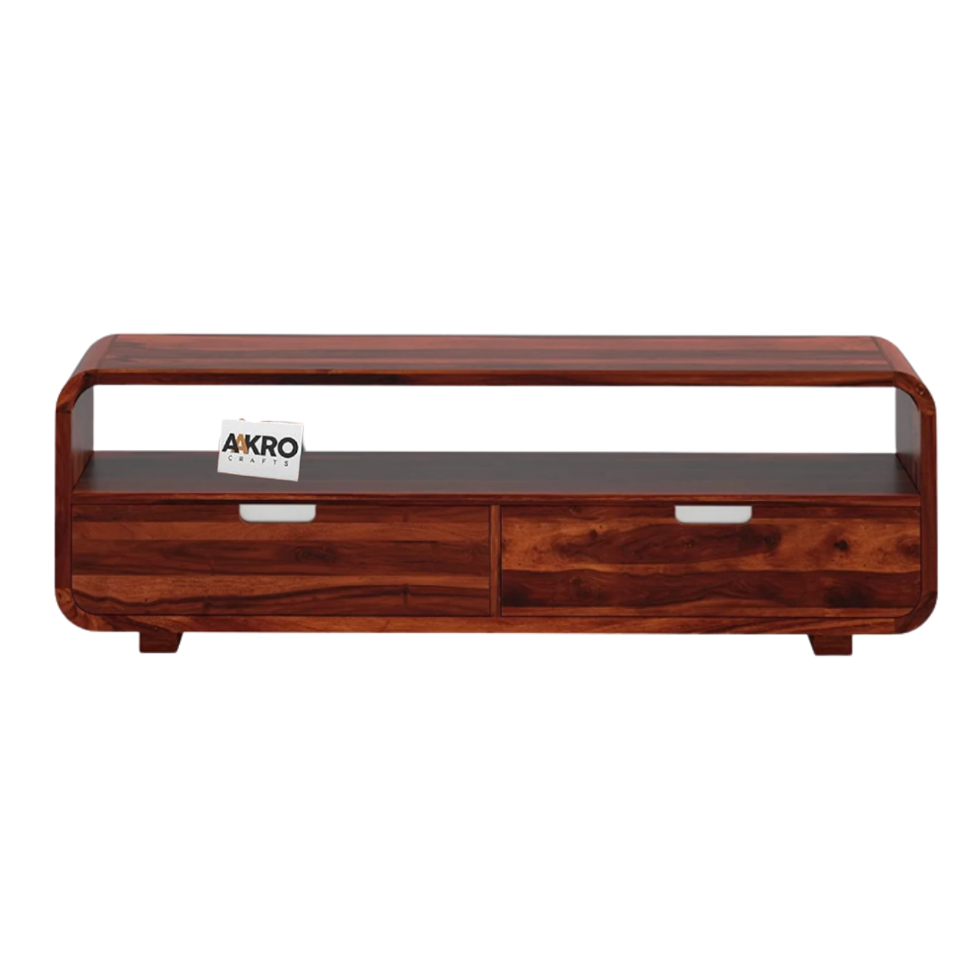 Artzon Sheesham Wood Media Unit For Living Room Furniture