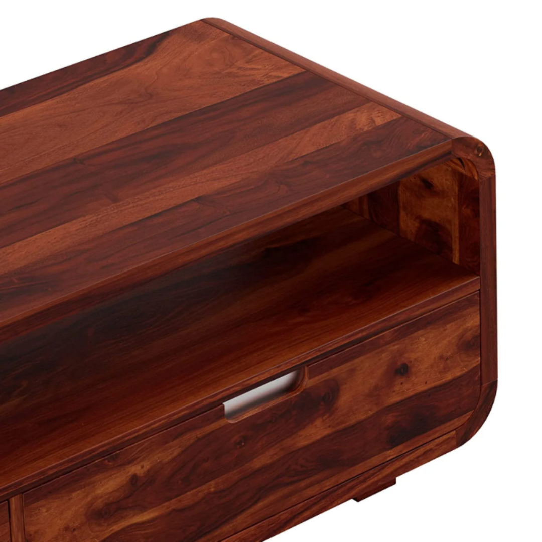 Artzon Sheesham Wood Media Unit For Living Room Furniture