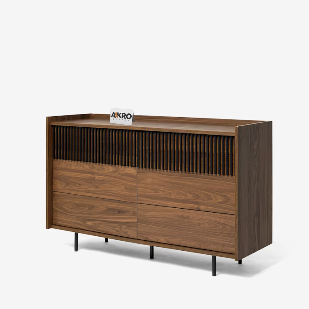 Axon 6 Drawer Chest of Drawers in Dark Walnut Effect