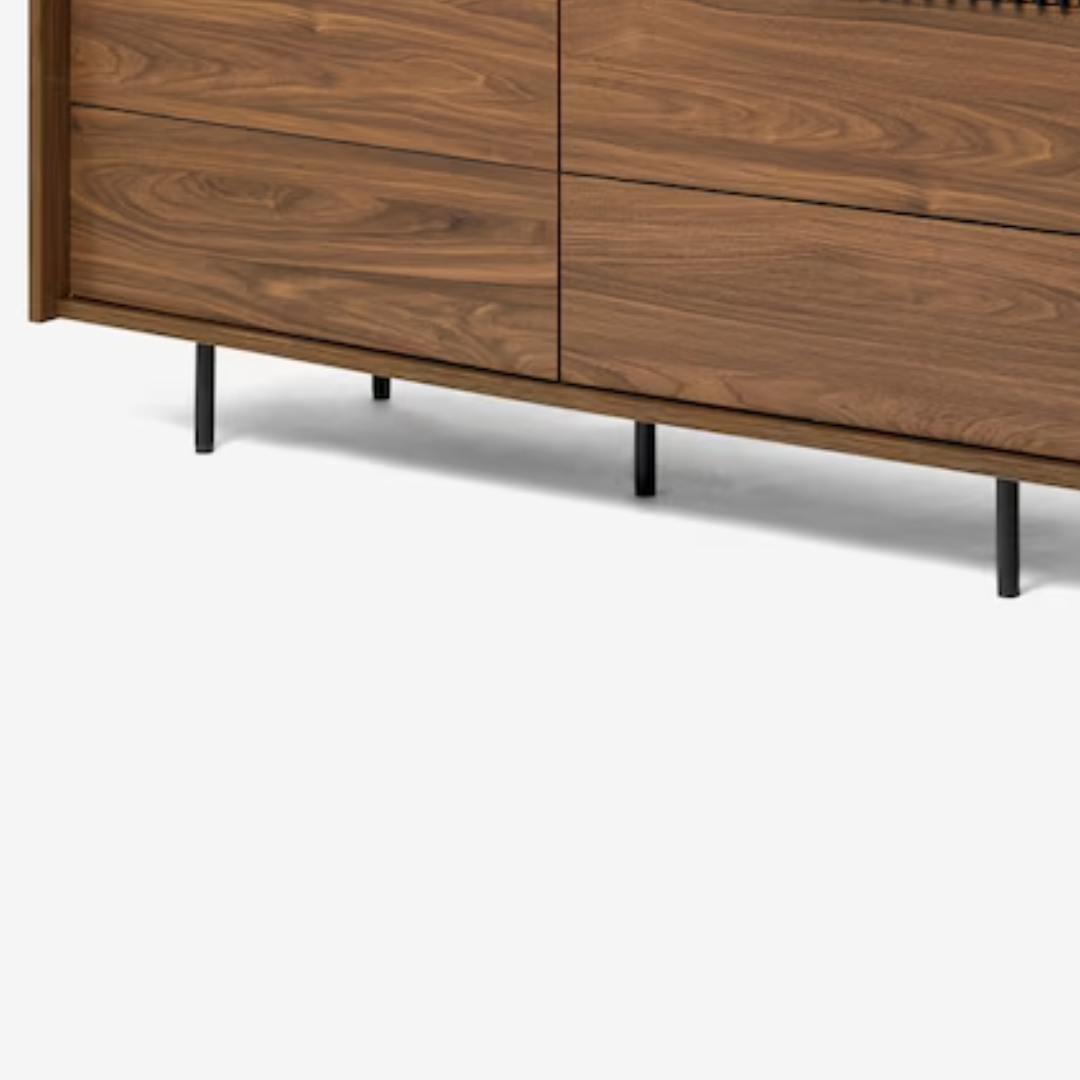 Axon 6 Drawer Chest of Drawers in Dark Walnut Effect