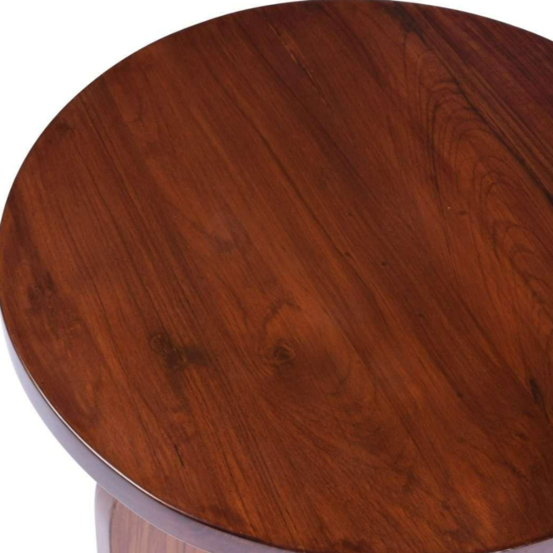Oakhue Round Teakwood Side Table