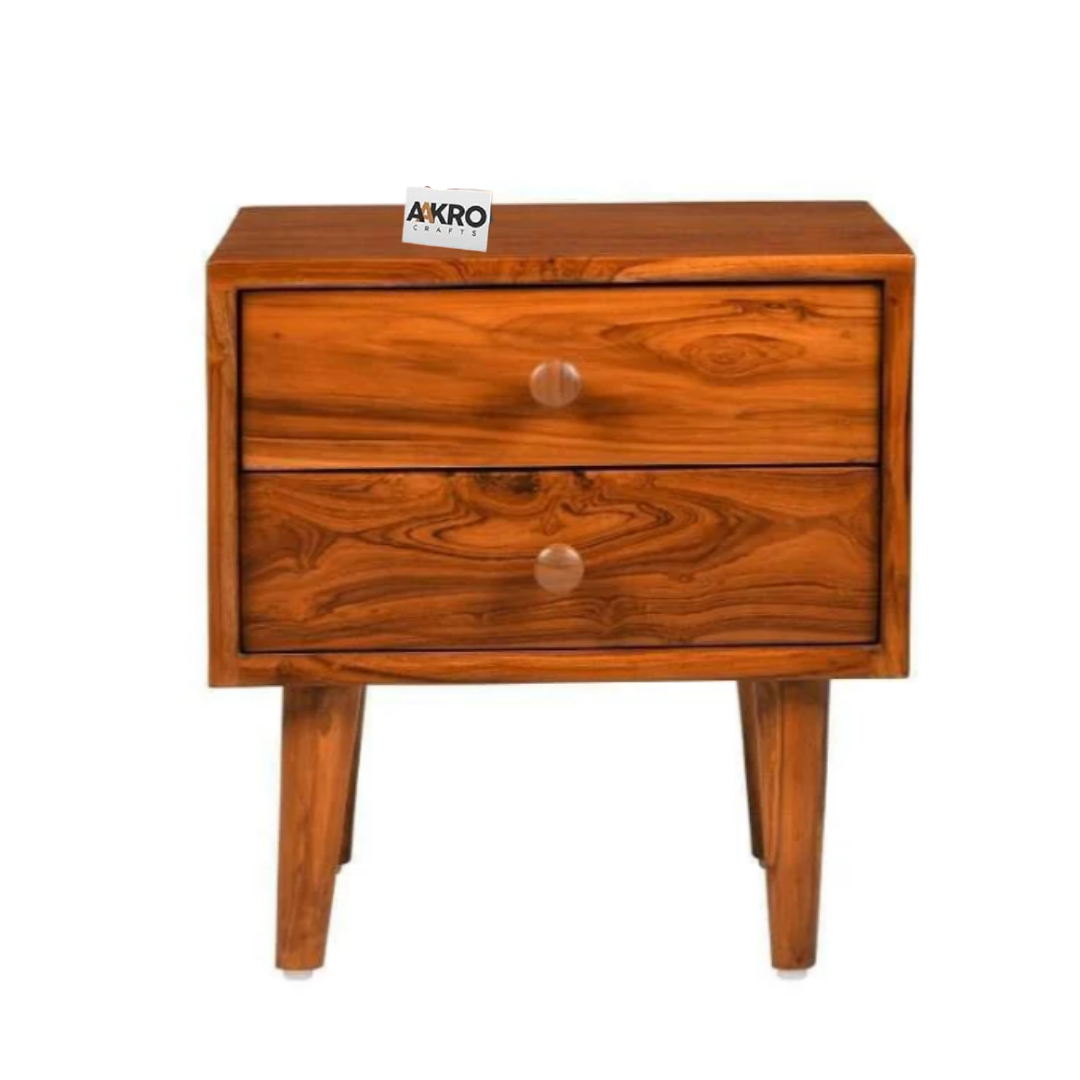 Nörda Teak Wood Bedside Table