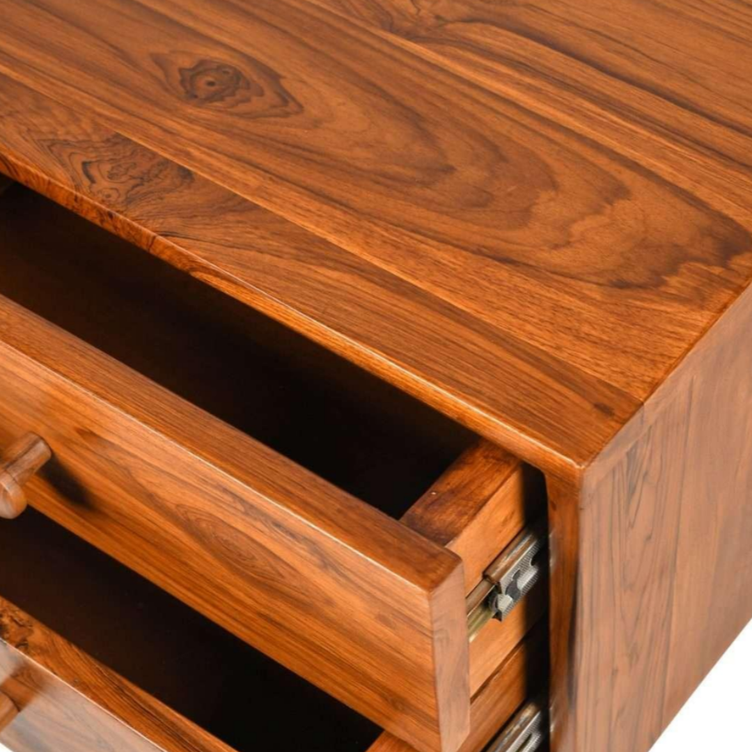 Nörda Teak Wood Bedside Table