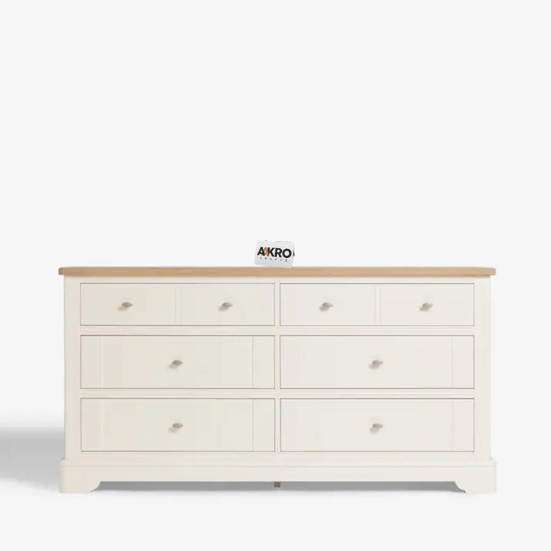 Cubenza 6 Drawer Wide Chest of Drawers Mango Wood