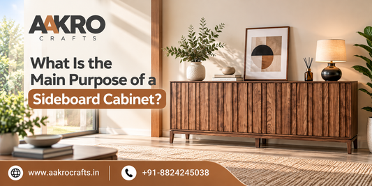What is the main purpose of a sideboard cabinet?