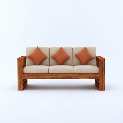 3 Seater Sofa with Solid Wood Frame