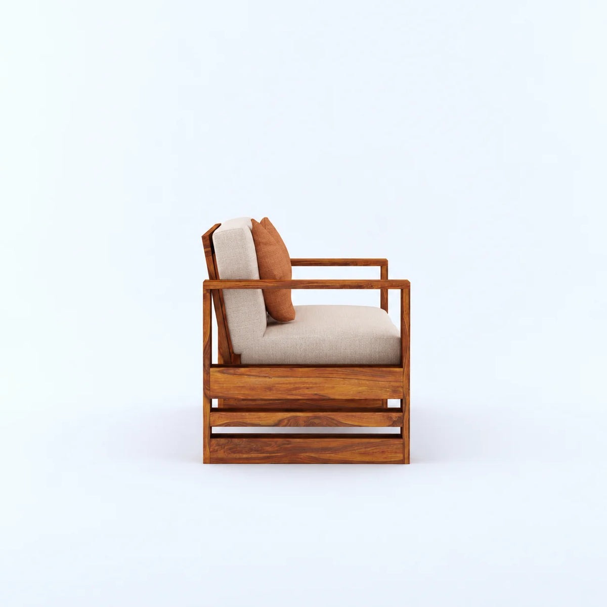 2 Seater Sofa with Solid Wood Frame