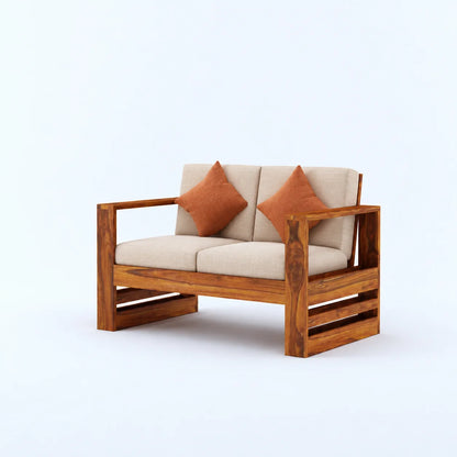 2 Seater Sofa with Solid Wood Frame