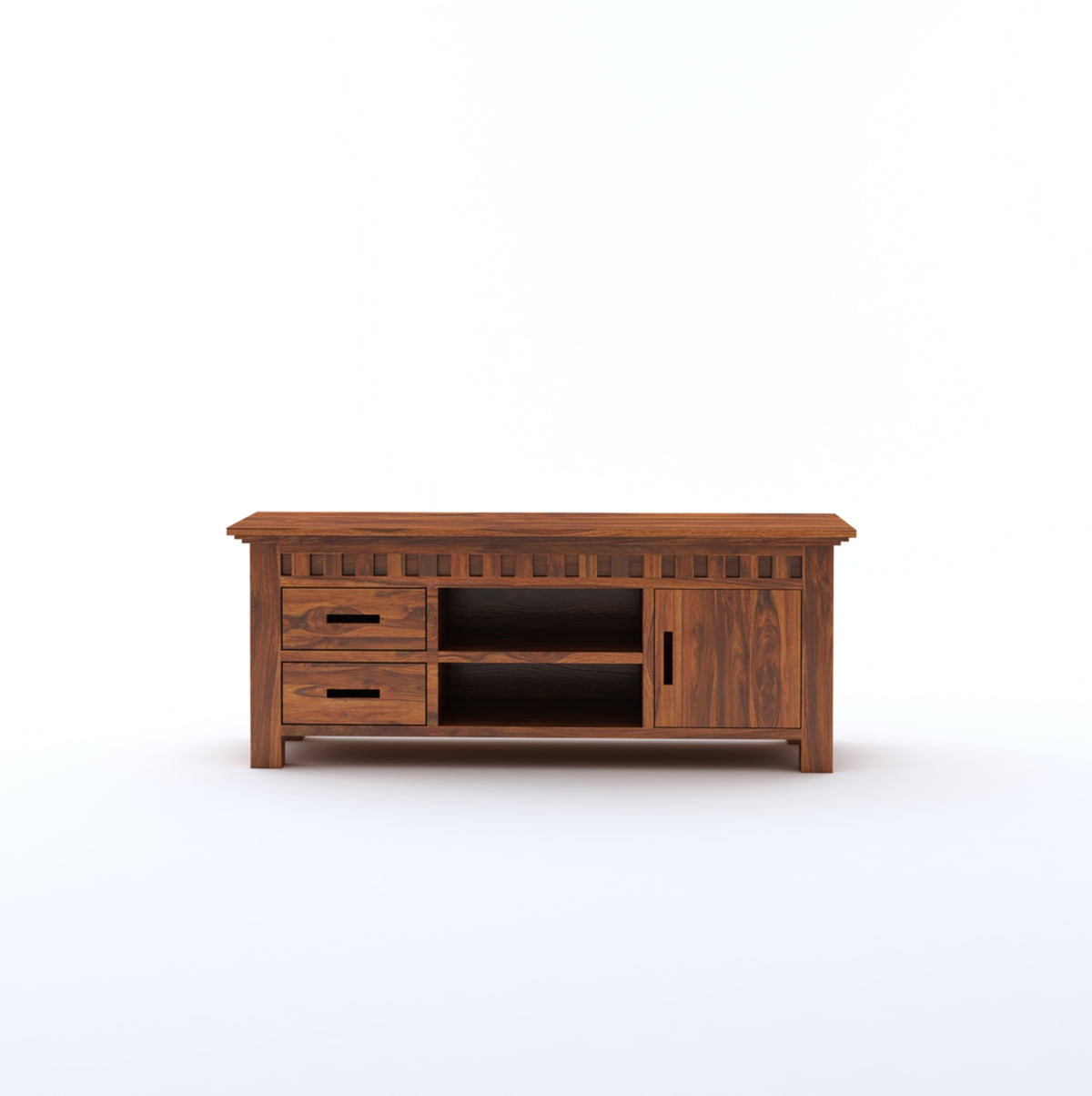 Kuber Wooden TV Unit with Drawers & Cabinet