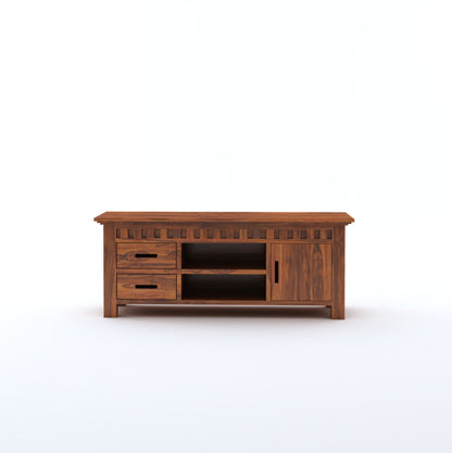 Kuber Wooden TV Unit with Drawers & Cabinet