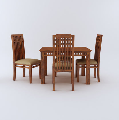 Kuber Solid Sheesham Wood 4 Seater Dining Set