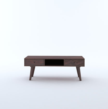Sheesham Wood Coffee Table with 2 Drawers