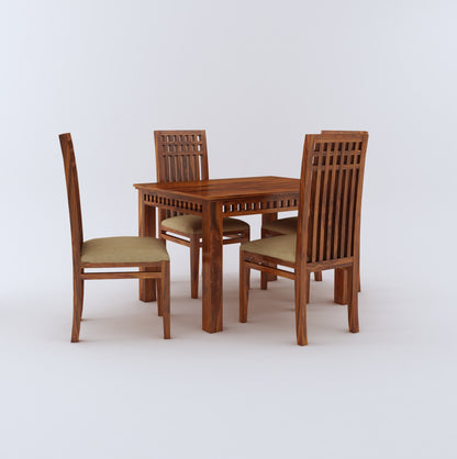 Kuber Solid Sheesham Wood 4 Seater Dining Set