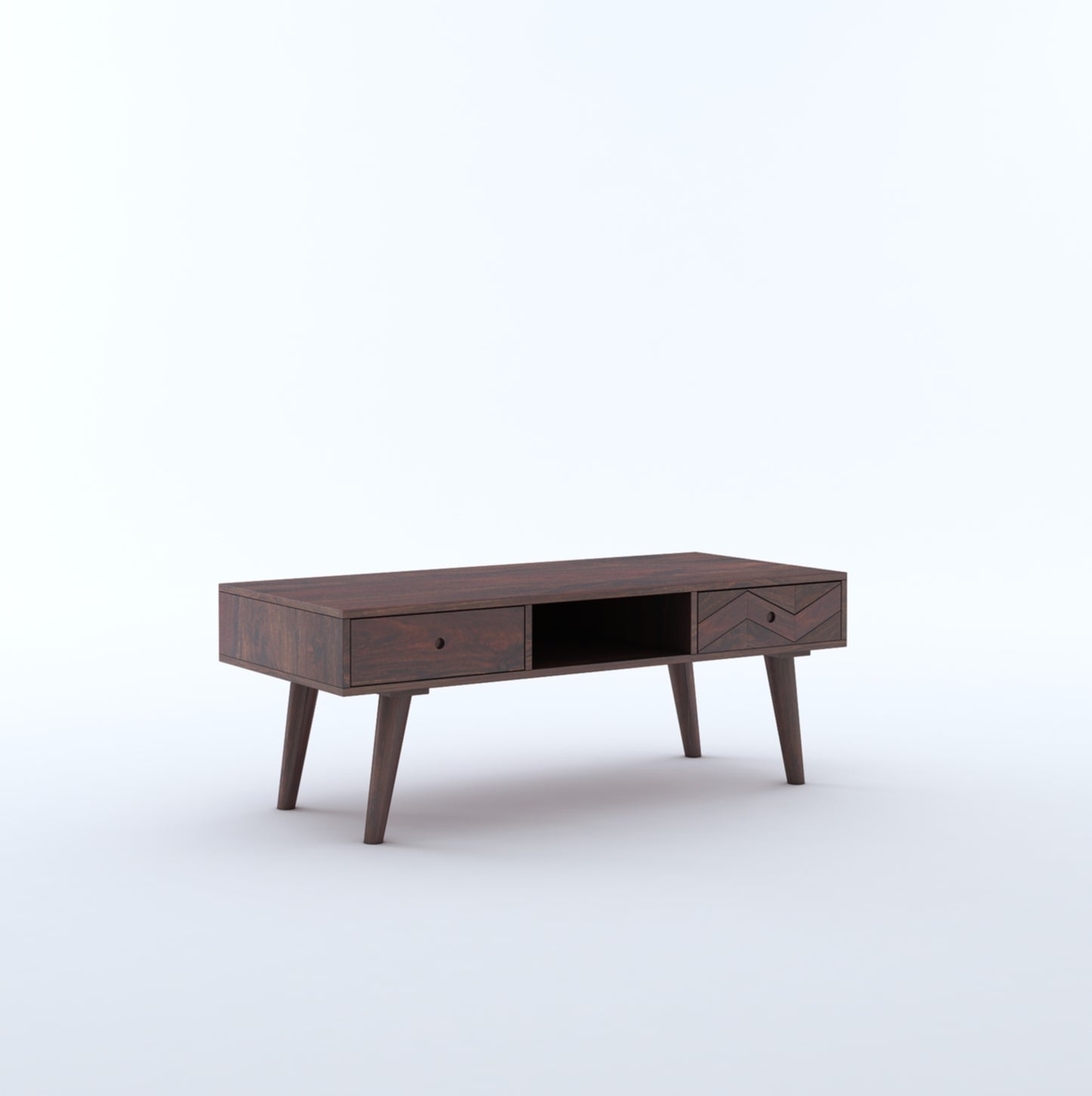 Sheesham Wood Coffee Table with 2 Drawers