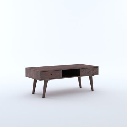 Sheesham Wood Coffee Table with 2 Drawers