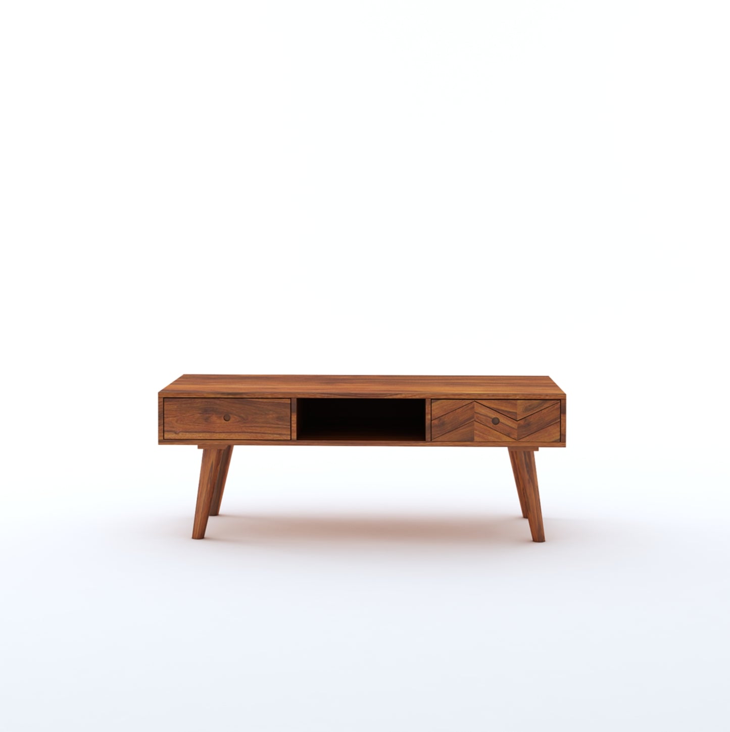 Sheesham Wood Coffee Table with 2 Drawers