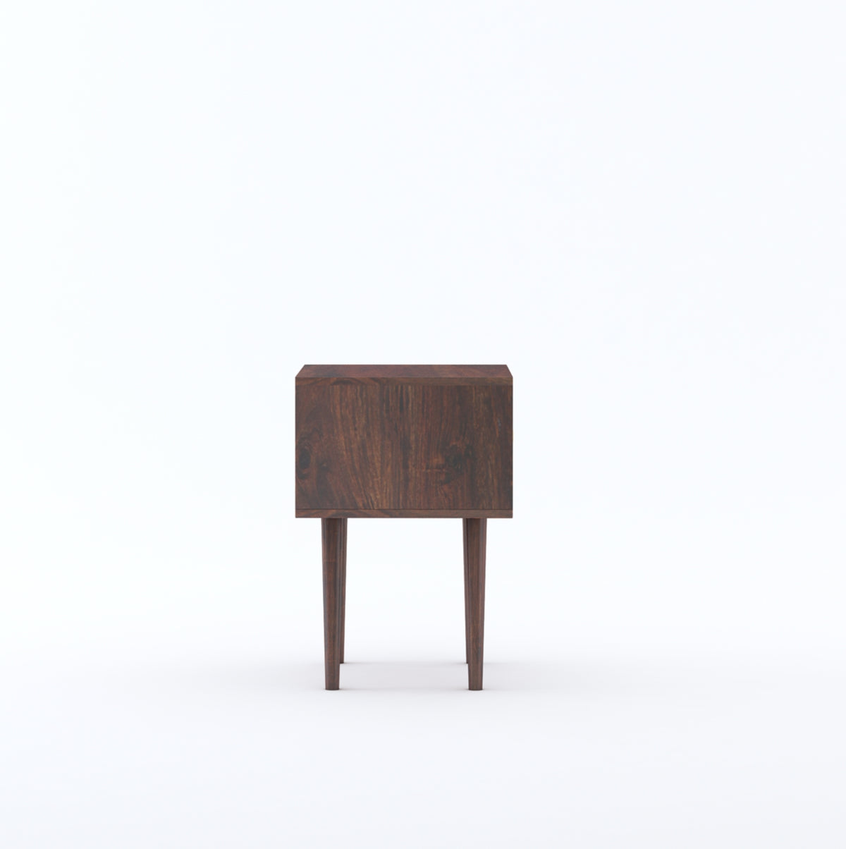 Cane Panel Solid Sheesham Wood Bedside Table 1 Drawer