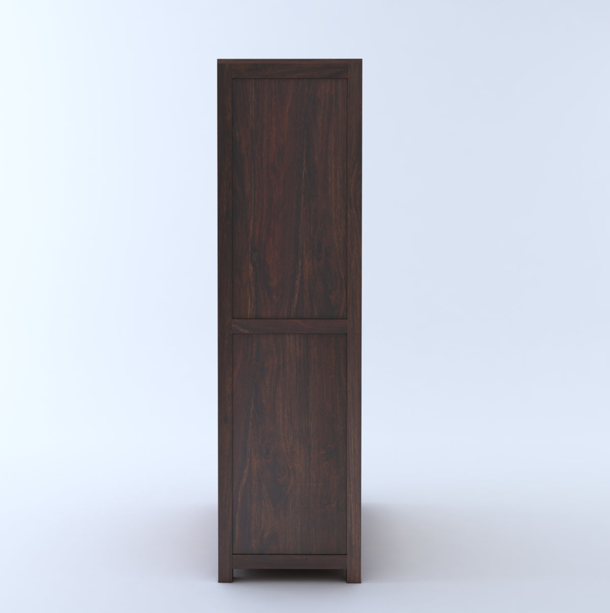 Cane Panel Wooden Wardrobe with Drawers