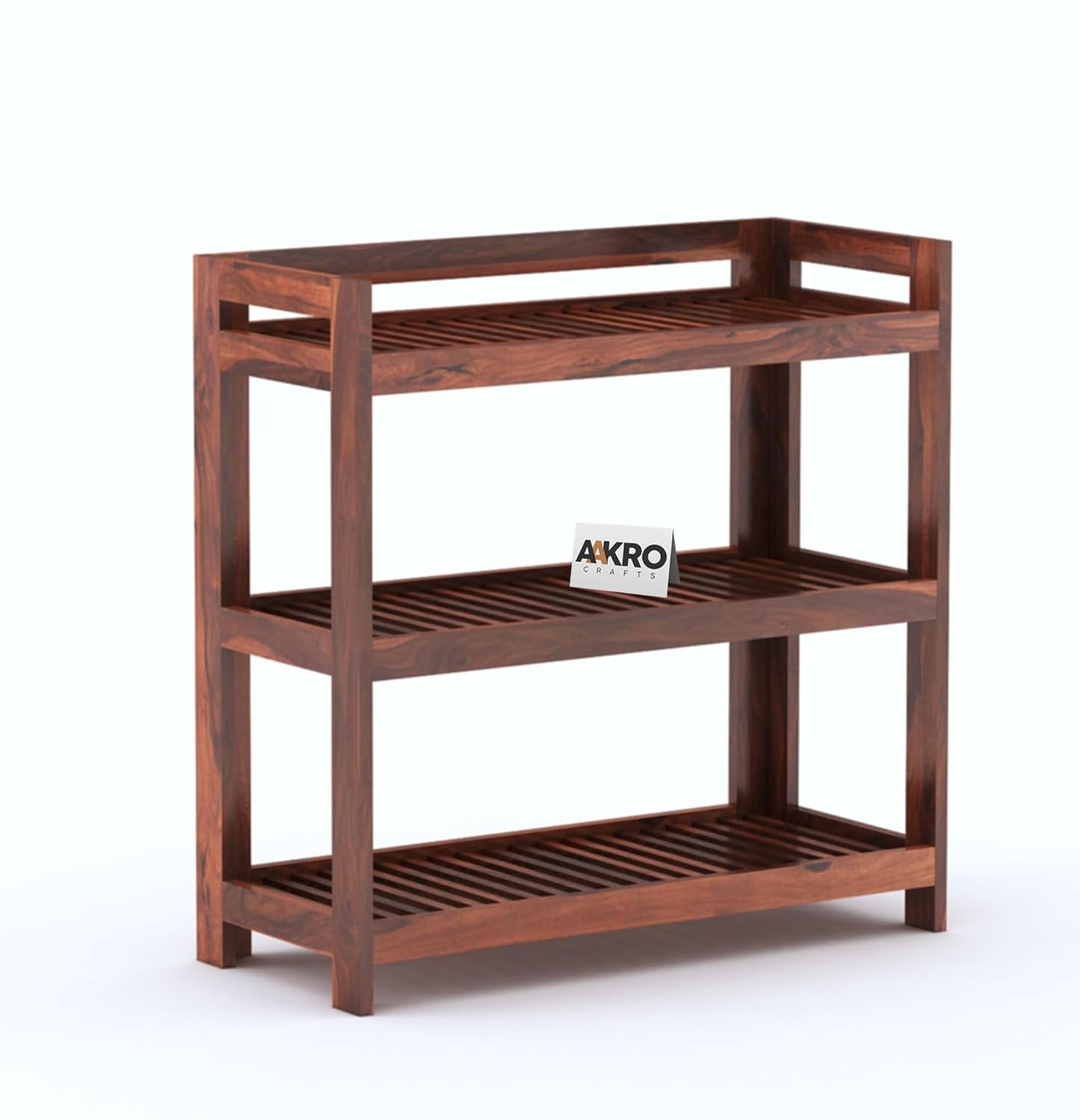 Sheesham Wood Shoe Rack, Multipurpose Rack - 1 Year Warranty