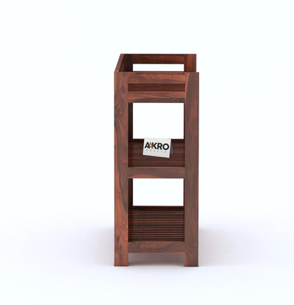 Sheesham Wood Shoe Rack, Multipurpose Rack - 1 Year Warranty