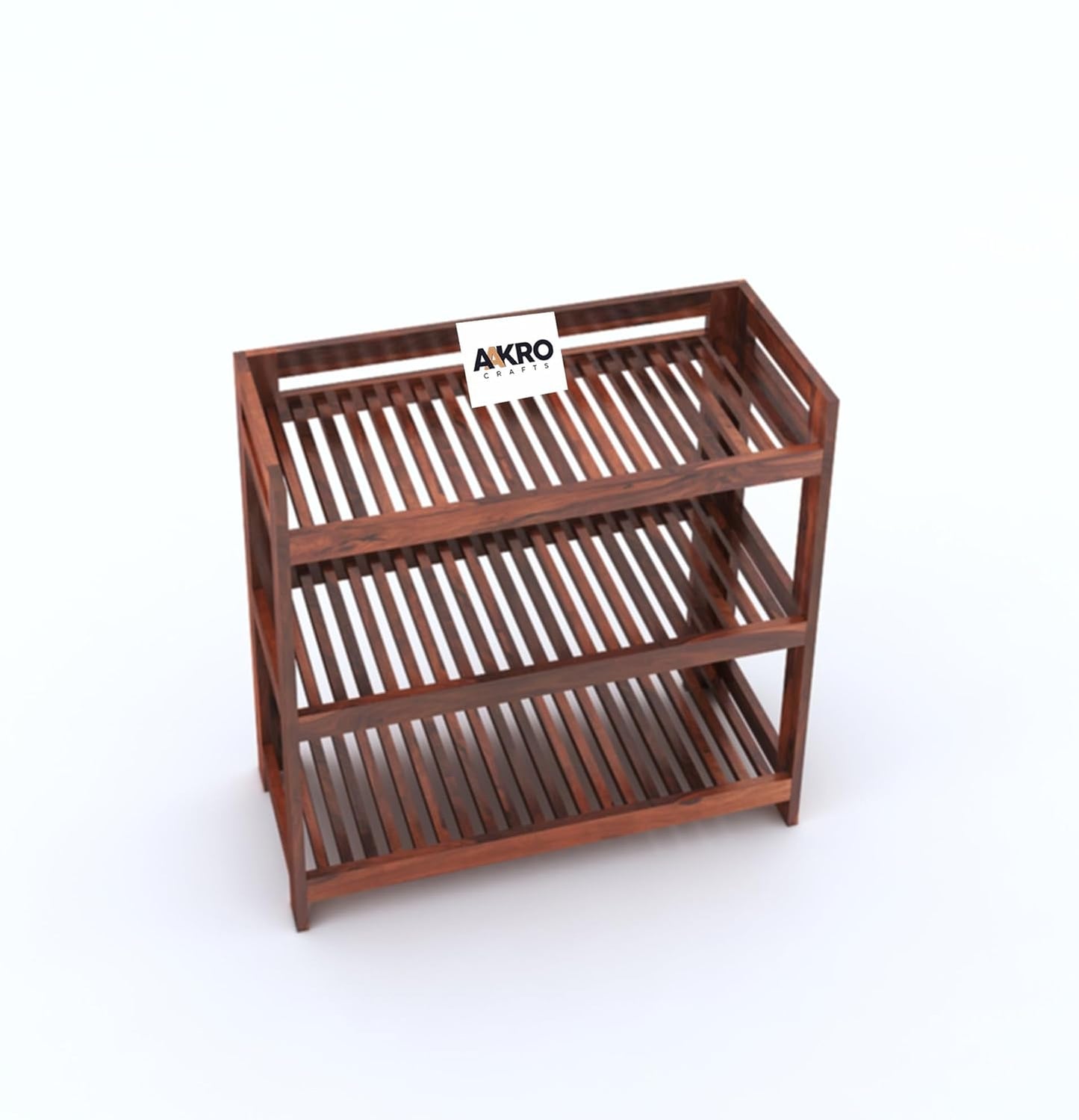Sheesham Wood Shoe Rack, Multipurpose Rack - 1 Year Warranty