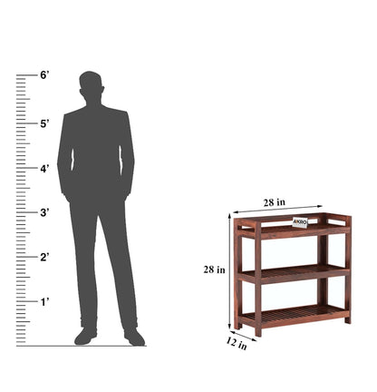 Sheesham Wood Shoe Rack, Multipurpose Rack - 1 Year Warranty