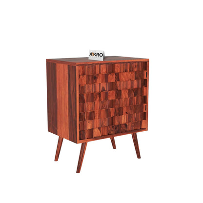 Sheesham Wood Sideboards and Cabinet with 2 Door Storage  - 1 Year Warranty