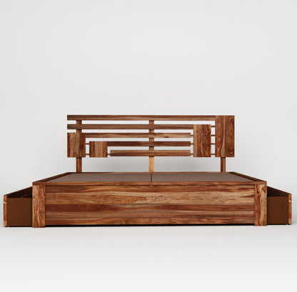 Carvessa King Drawer Storage Bed