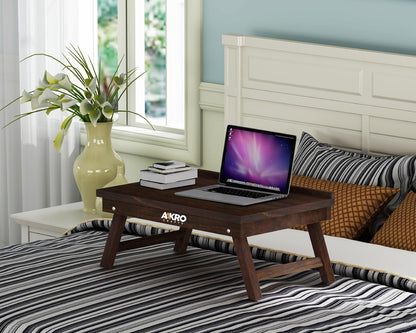 Sheesham Wood Laptop Table / Foldable Bed Table - 1 Year Warranty