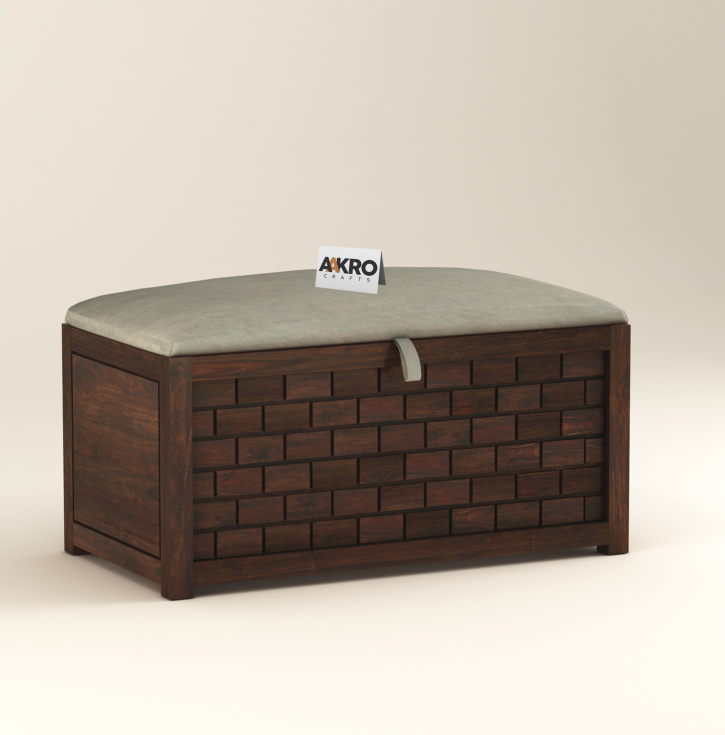 Ray Storage Bench (Walnut Finish)