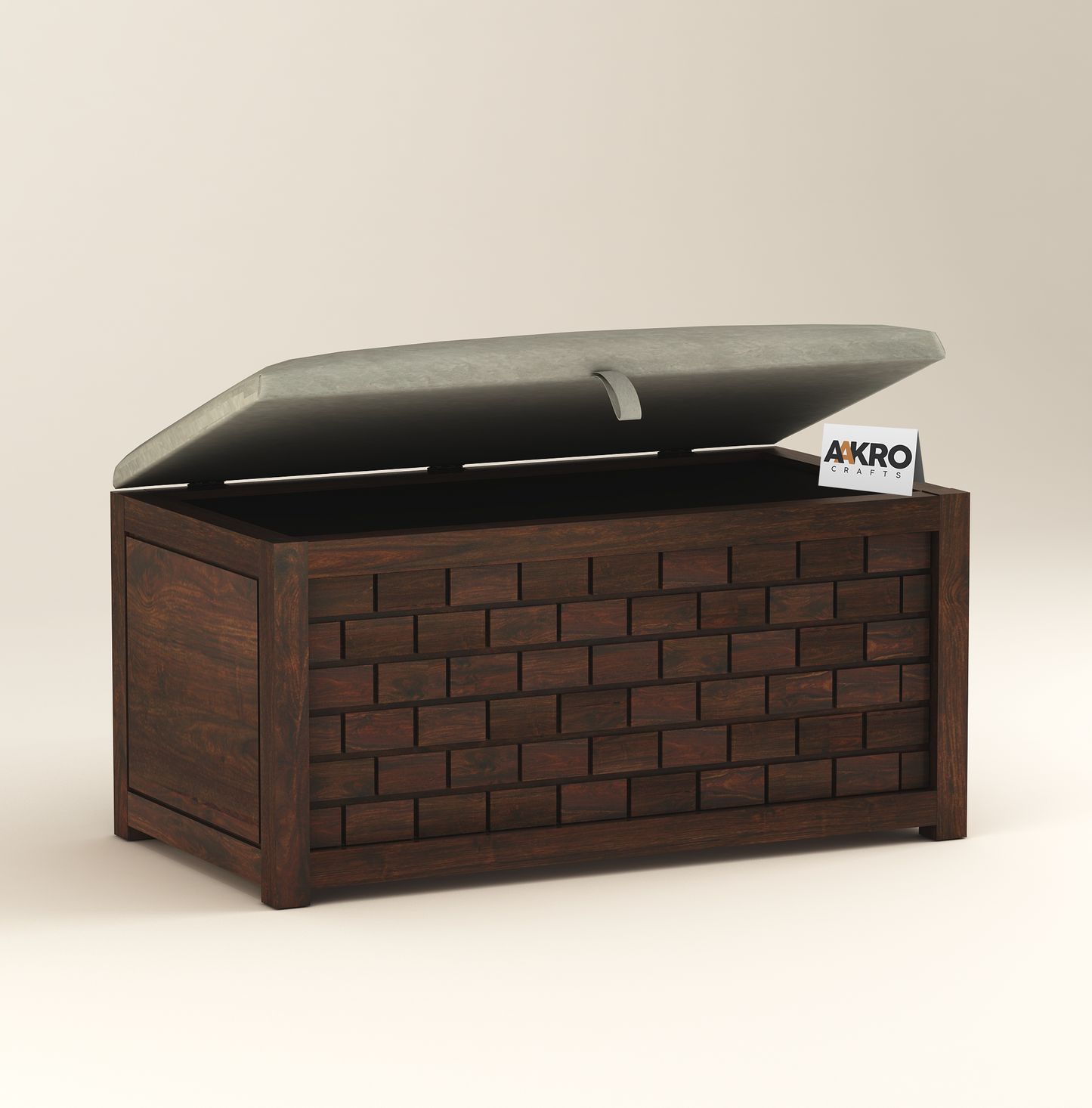 Ray Storage Bench (Walnut Finish)