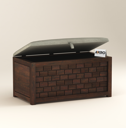 Ray Storage Bench (Walnut Finish)