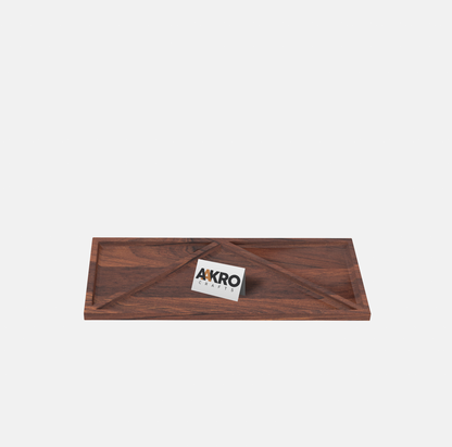 Hela Rectangle Wooded Tray, Serve Tea, Coffee, Wine, Classic Wooden Decorative Tray