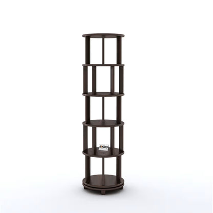 Rotating Book Shelf for Home Library - 5 Tier 360° Book