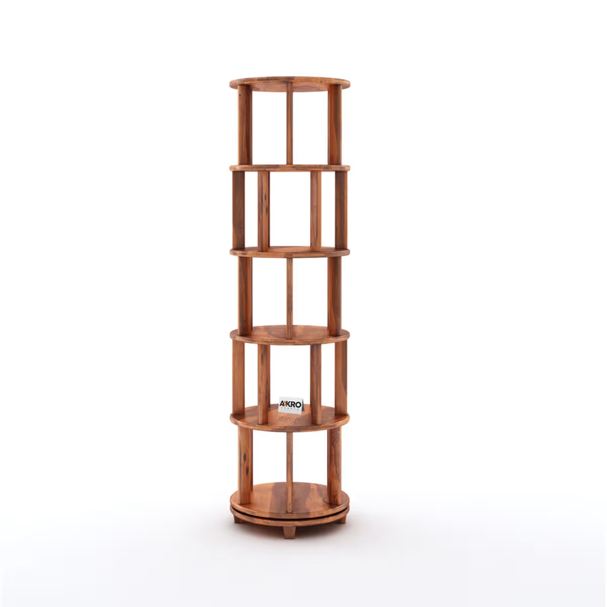 360° Rotating Engineered Wood Open Book Shelf Jaipur Rajasthan