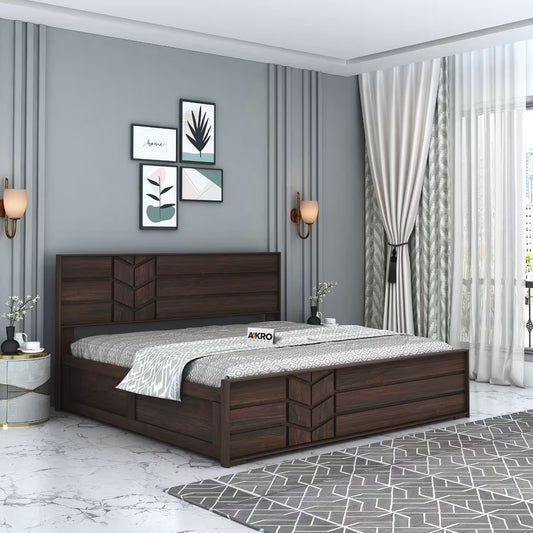 Latest Double Bed Designs with Box