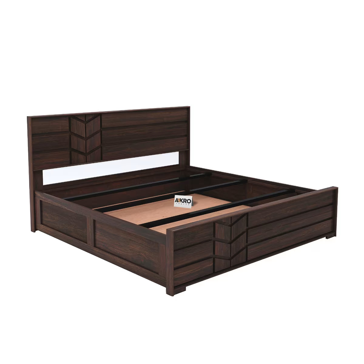 Jaipur Solid Sheesham Wood Box Storage Bed