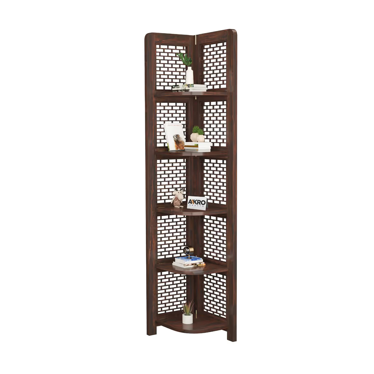 Divine Bookshelf / Display Unit (Walnut Finish)
