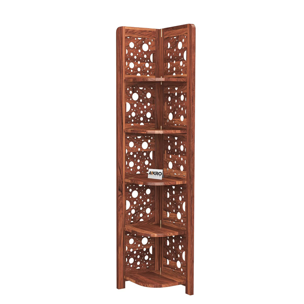 Sheesham wood corner bookshelf online price