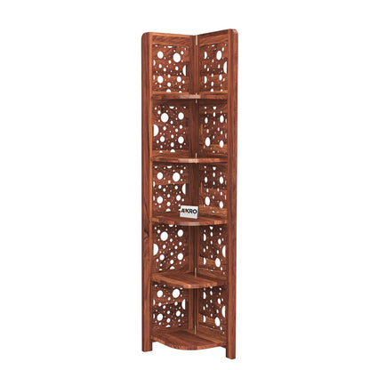 Sheesham wood corner bookshelf online price