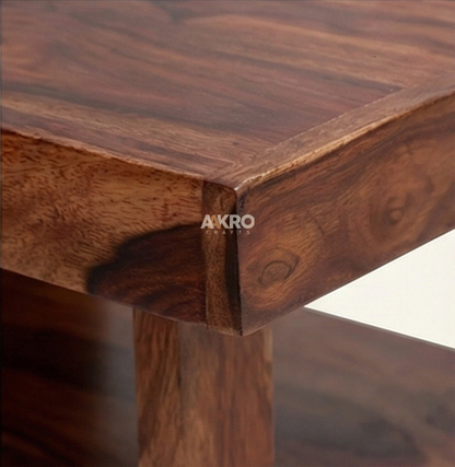 Lexa Sheesham Wood Bedside Organiser