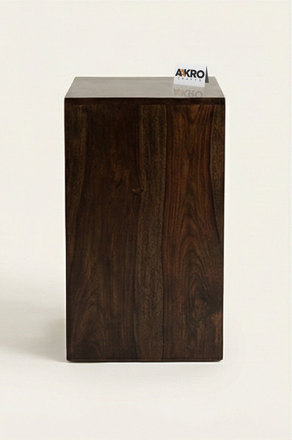 Lexa Sheesham Wood Bedside Organiser